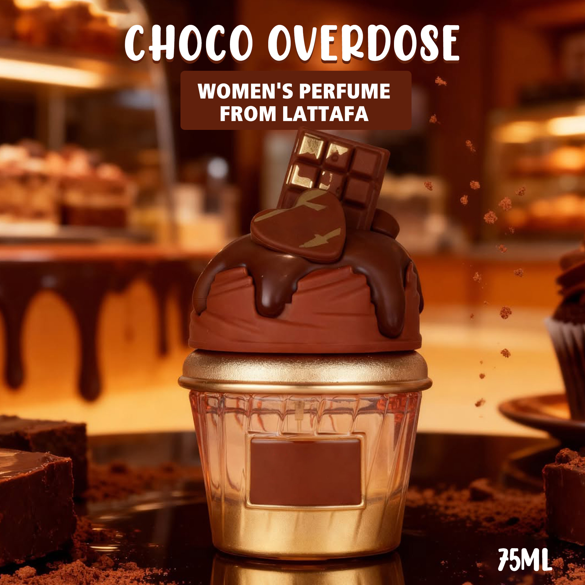 عطر شوكو اوفر دوس للنساء من لطافة 75 مل يمنحك رائحة دافئة وشهية بطابع أنثوي جذاب داخل السعودية